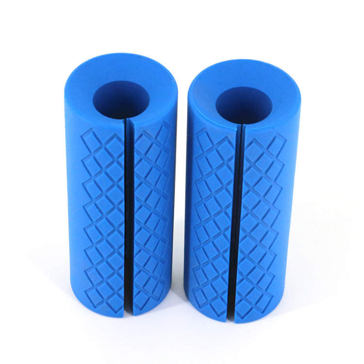 Wholesale Durable Non-slip Silicone Thick Bar Grips Weight Lifting Barbell Dumbbell Fat Grip