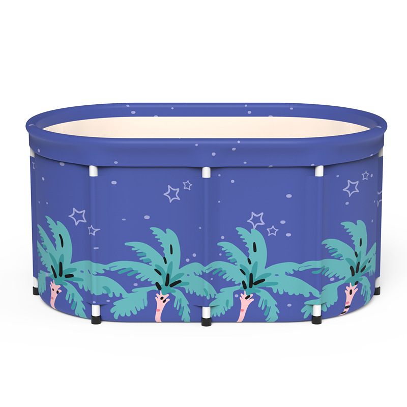 A3697 Large Adult Folding Tub Adult Soak Bucket Barrel Foldable Portable Steaming Spa Sauna Bathtub
