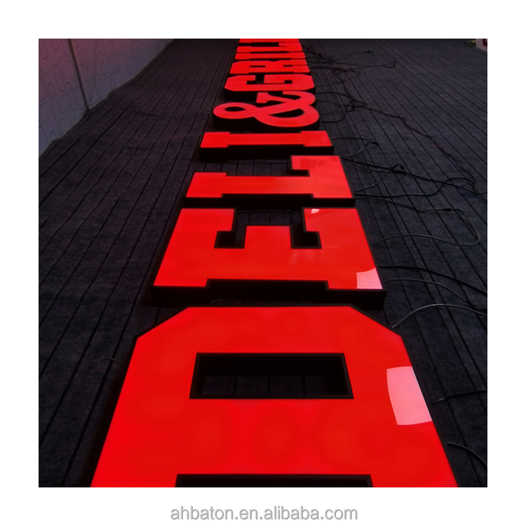 Led Mini Word Luminous Characters Illuminated Logo Acrylic Led Alphabet Letter Electronic Sign Boards