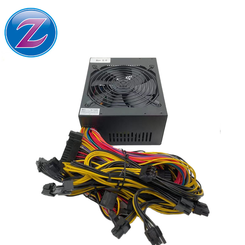 2000W 1800W upgrade 180V-260V ATX ETH Bitcoin Mining Power Supply Support 8 Display Cards GPU For BTC Bitcoin Miner