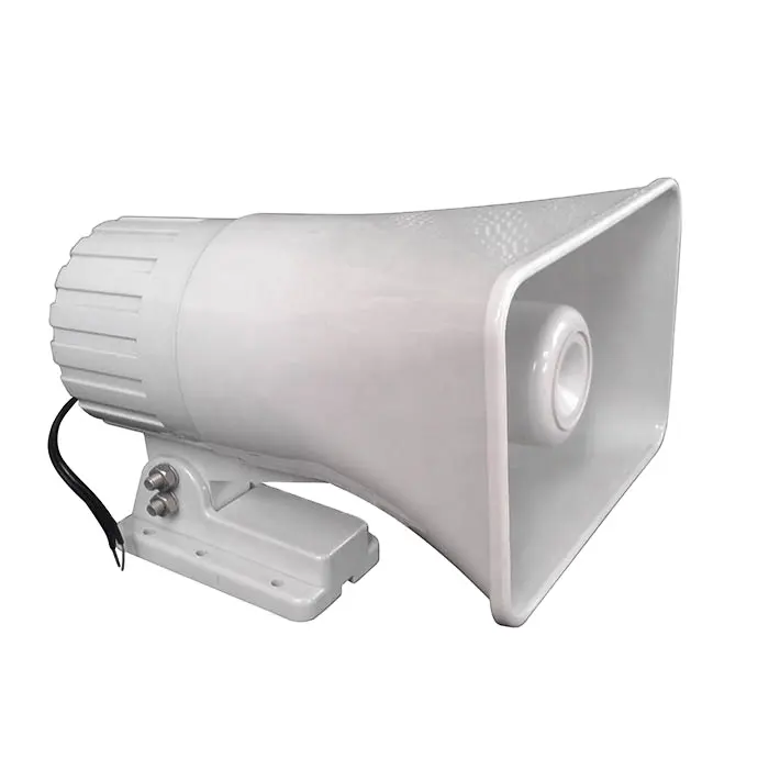 Plastic horn waterproof 8 ohm 30w Megaphone Bull outdoor Horn Speakers