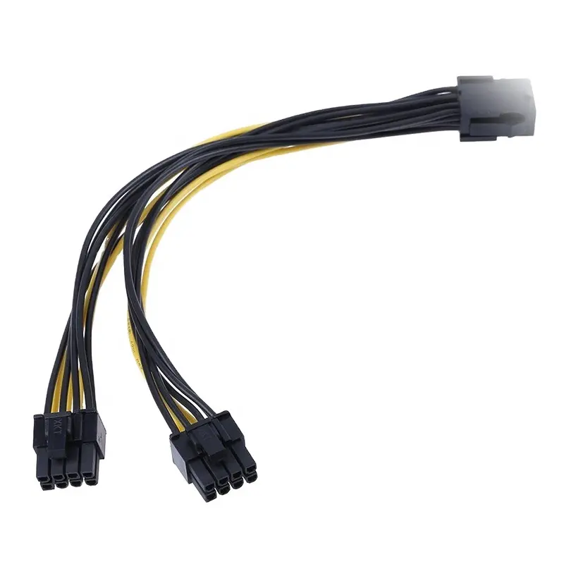 Pcie Cable PC Power Supply PCIe Molex 8 Pin To Dual PCIe 8pin 6+2pin PCI Express Power Splitter Cable