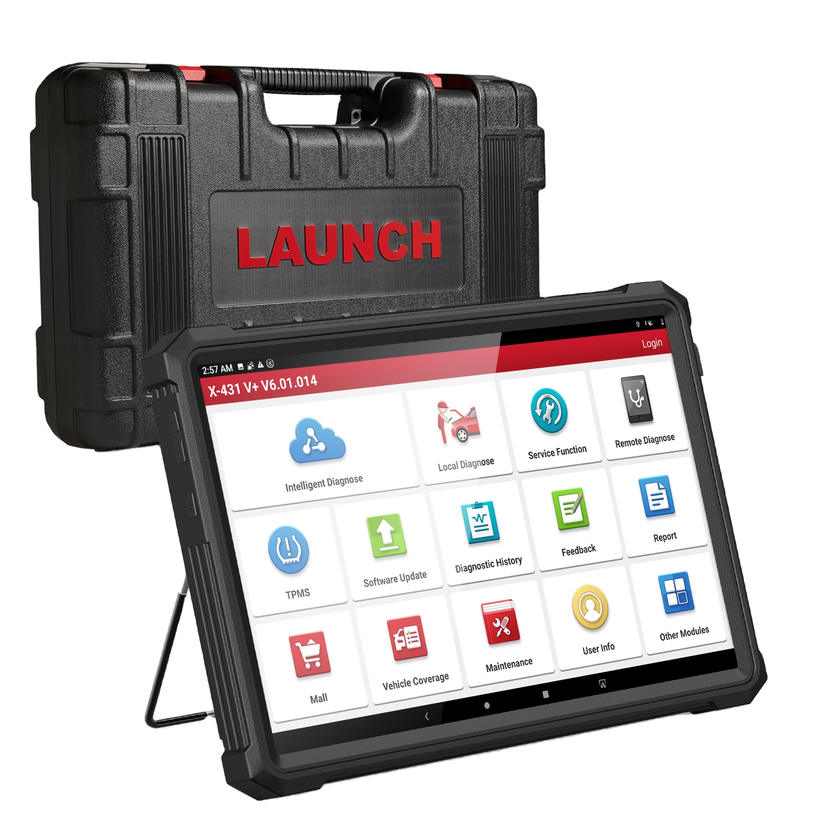 10.1inch Touch Screen Android 9.0 Launch Heavy Duty Scanner OBD HD Daignotistic Tool For Trucks