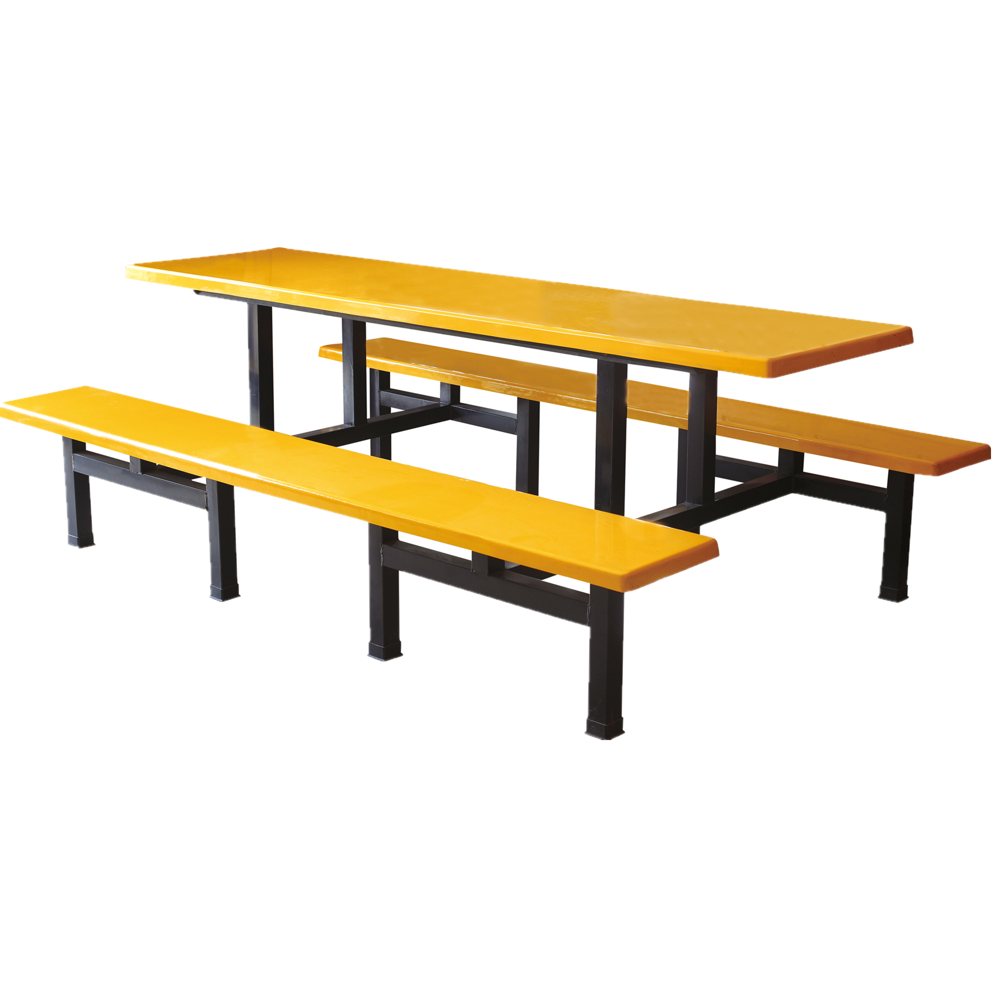 High quality Standard canteen folding chair fiber dining table set school canteen table and chairs set