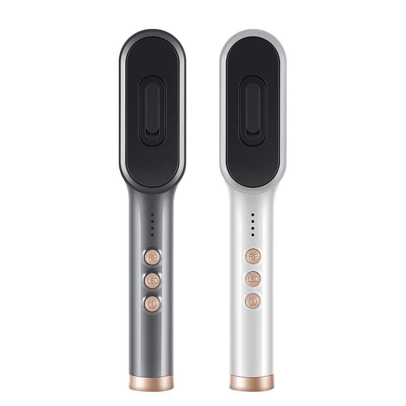 Hot selling hair relaxer head lice removal electric hair growth comb with massage led phototherapy