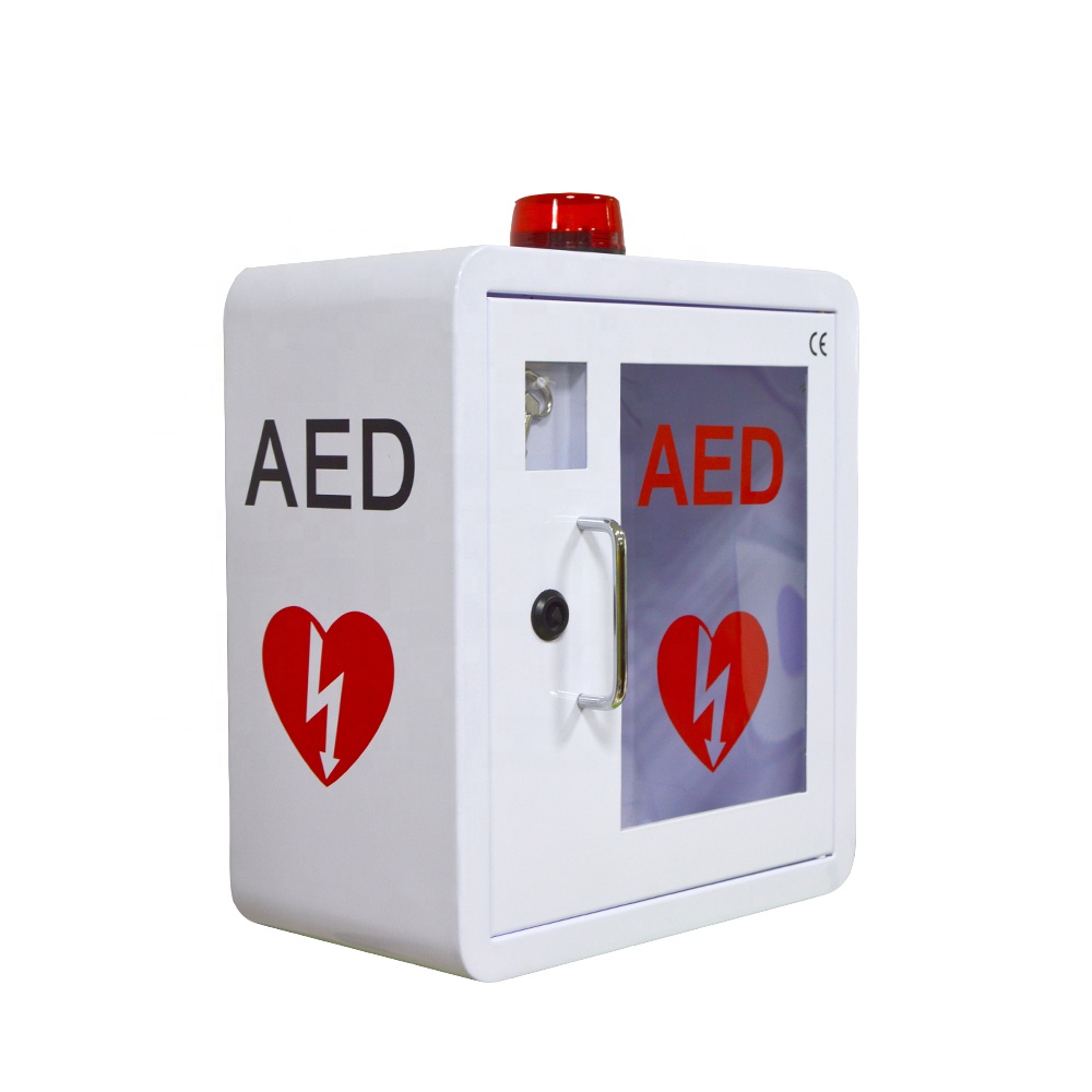 WAP-health Emergency key locked metal AED Storage Cabinet with strobe light