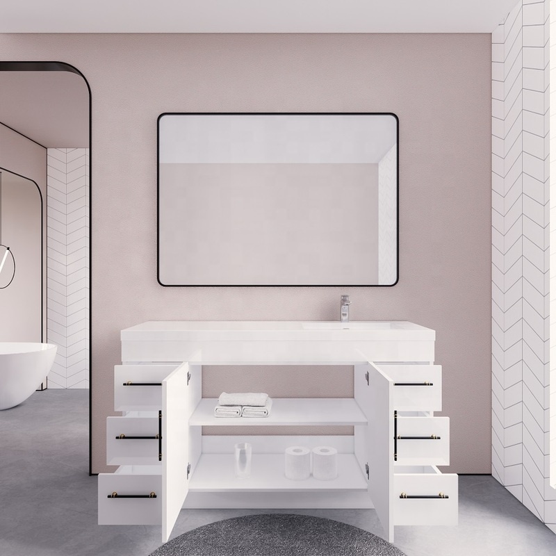 Bathroom Vanity Cabinets with Single Sink