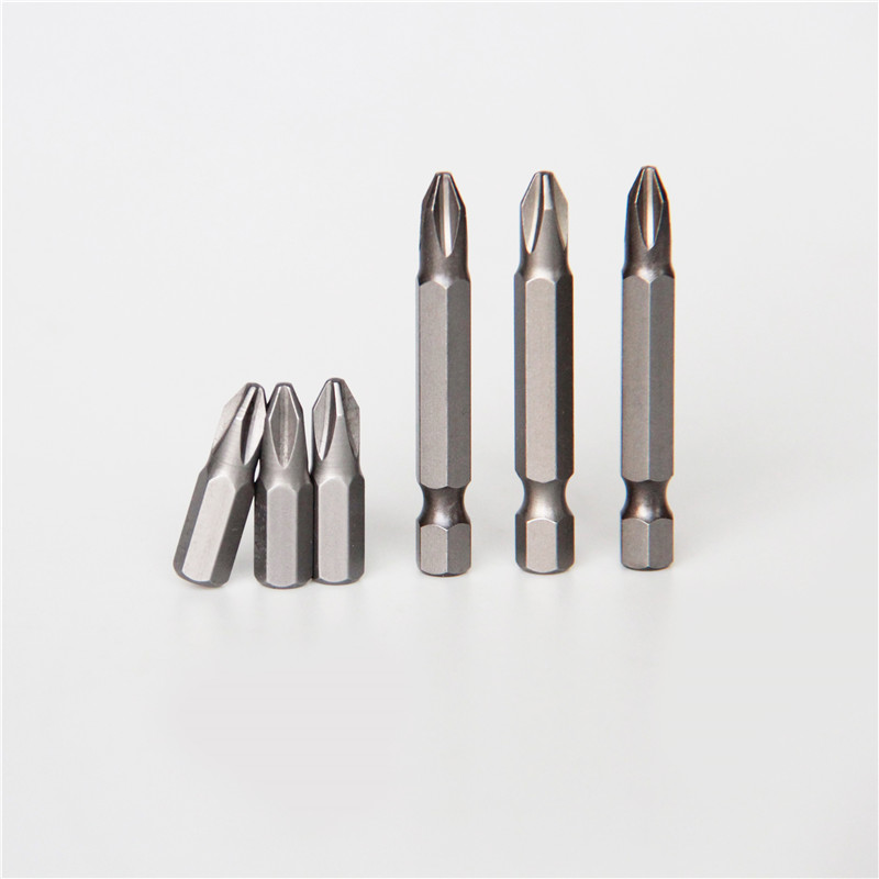 PHILLIPS 50 MM S2 STEEL PH1 PH2 Screwdriver Power Impact Duty Magnetic Bits