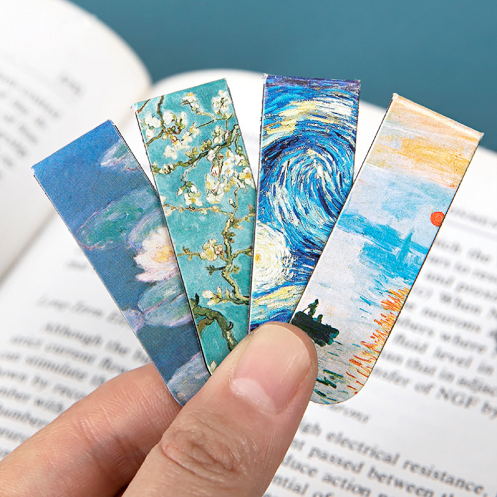1pcs Van Gogh Magnetic Bookmarks Literature And Art DIY Decorative Book Marker Office Supplies