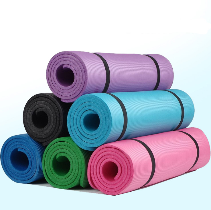 2021 Hot Sale Yoga Mat Foam TPE , Yoga Pilates 15 MM Textured Non Slip Surface Yoga Mats