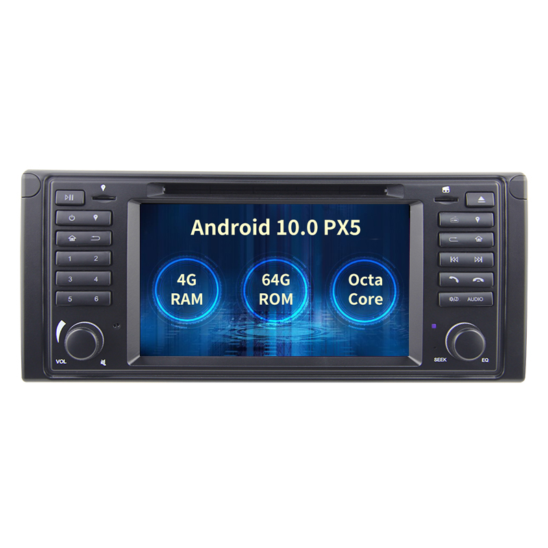 KSAOTU 7" Android 10.0 car multimedia player Octa core DSP TPMS DAB+ 4G for BMW 5 Series E39 M5 X5 E53 1995-2007