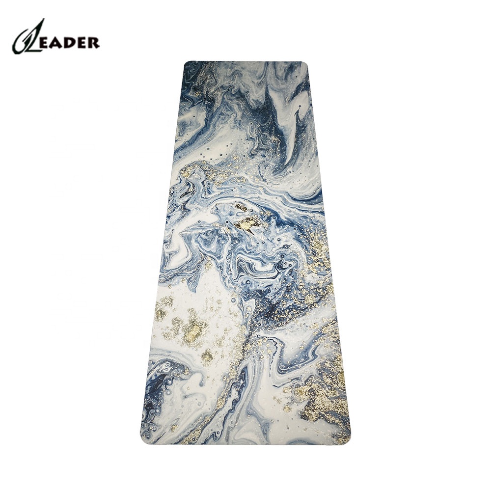 Natural Rubber Soft Microfiber Anti-Slip Yoga Mat With Customize Logo Design