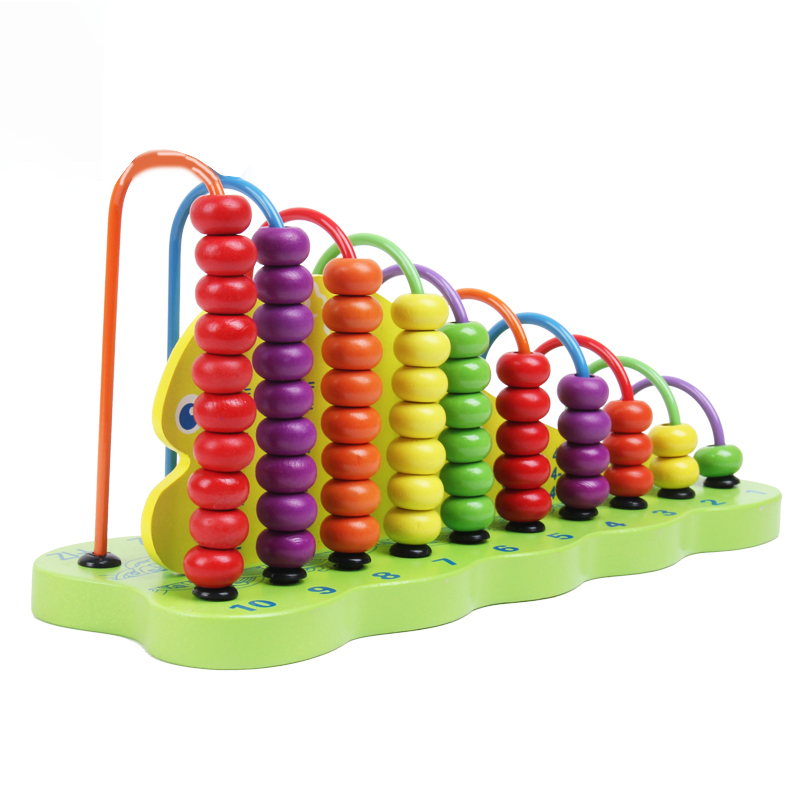 Деревянные красочные бусины Abacus счетные игрушки математический расчёт рамка образовательный инструмент для детей