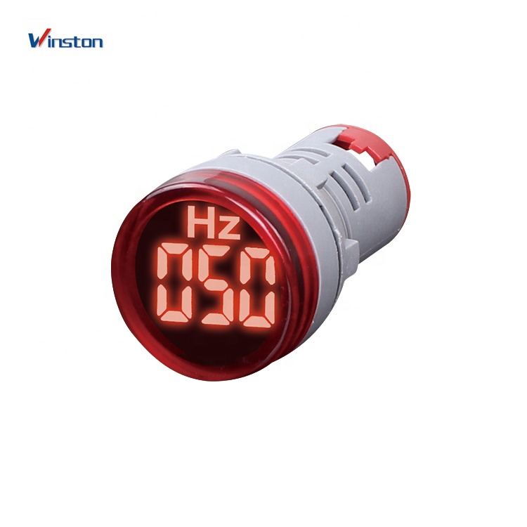 22mm RED Led light Lamp mini Digital Hertz Meter Indicator Frequency meter