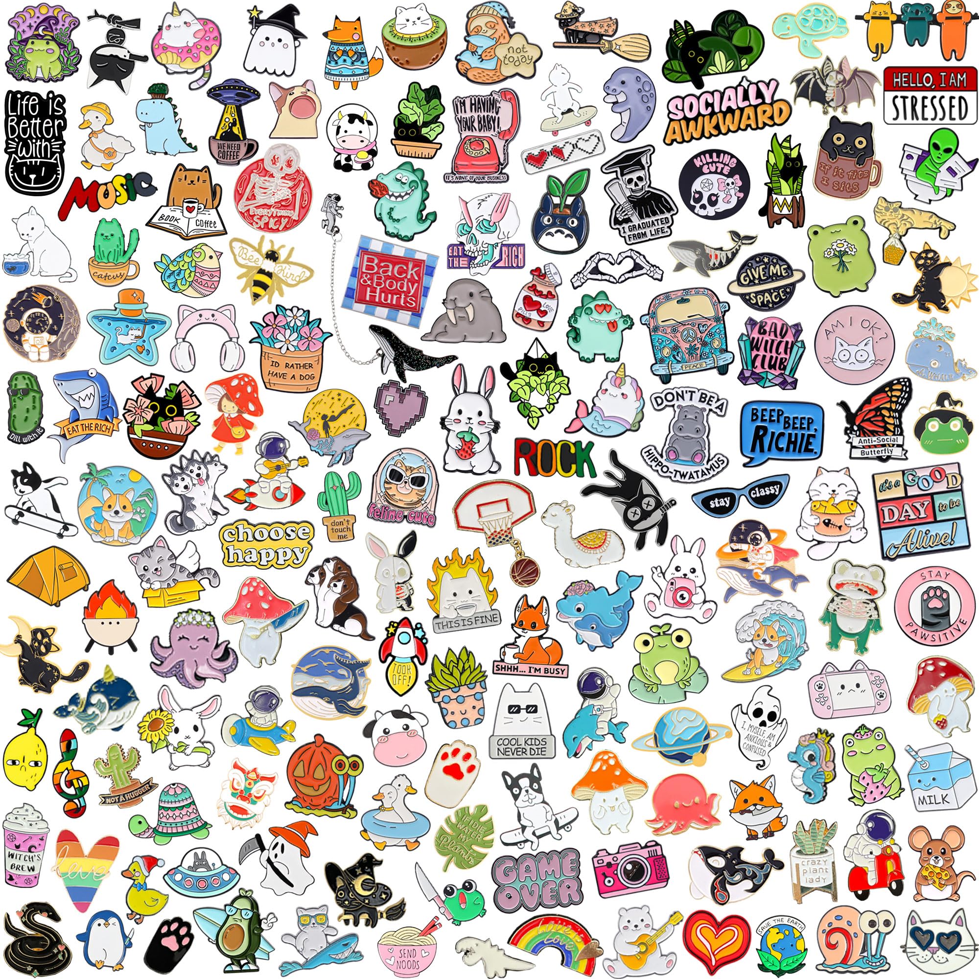 Fashion Metal Fun Anime Badge Aesthetics Hard Lapel Pin Custom Horror Enamel Pins For Backpack Clothing