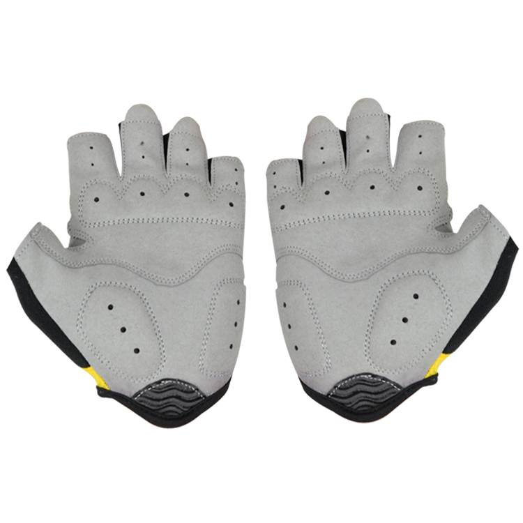 Half finger bicycle anti slip shock absorption wear resistant breathable outdoor sports riding gloves workout