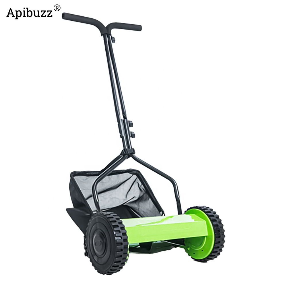 12"/14"/15"/16" Hand-Propelled Manual Reel Lawn Mower Hand Push Lawnmower Grass Cutting Machine Gardening Equip Bee Farm Apiary