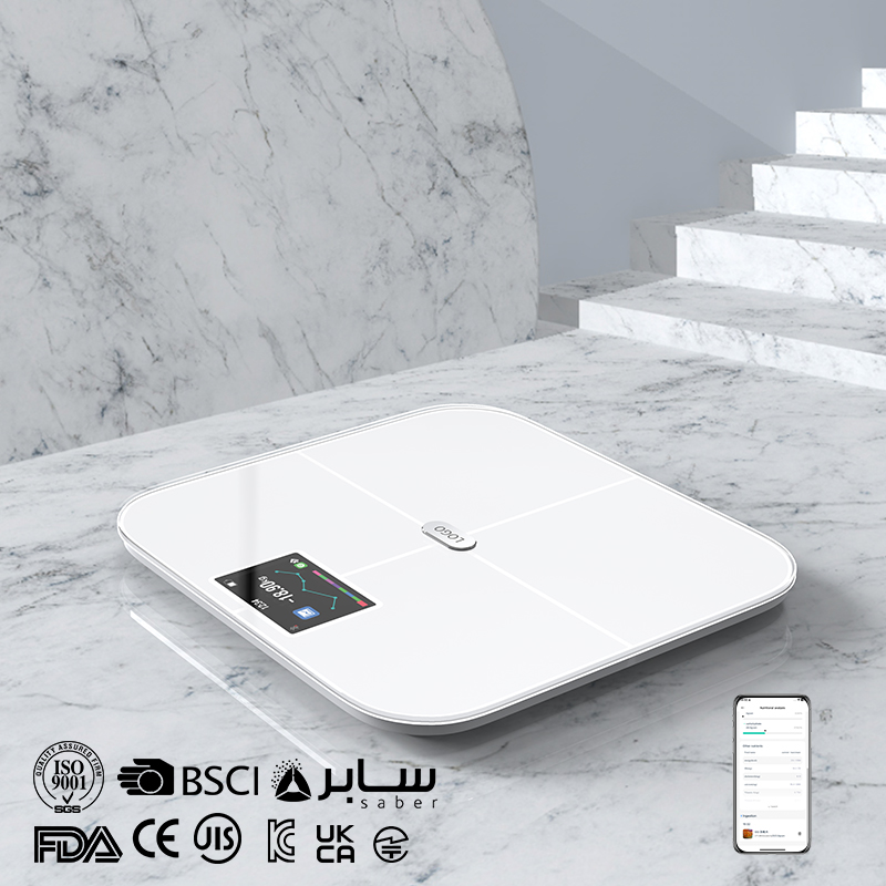 TFT screen balance scale High Precision Sensor 180KG Test 24 measurement datas Body Fat Scale with Bluetooth Wifi Scale