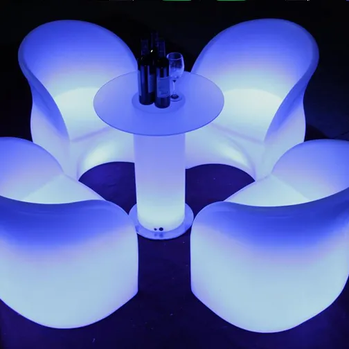 Customized KTV Chair Table Cube Light Bar Counter Nightclub Event Outdoor Led Furniture