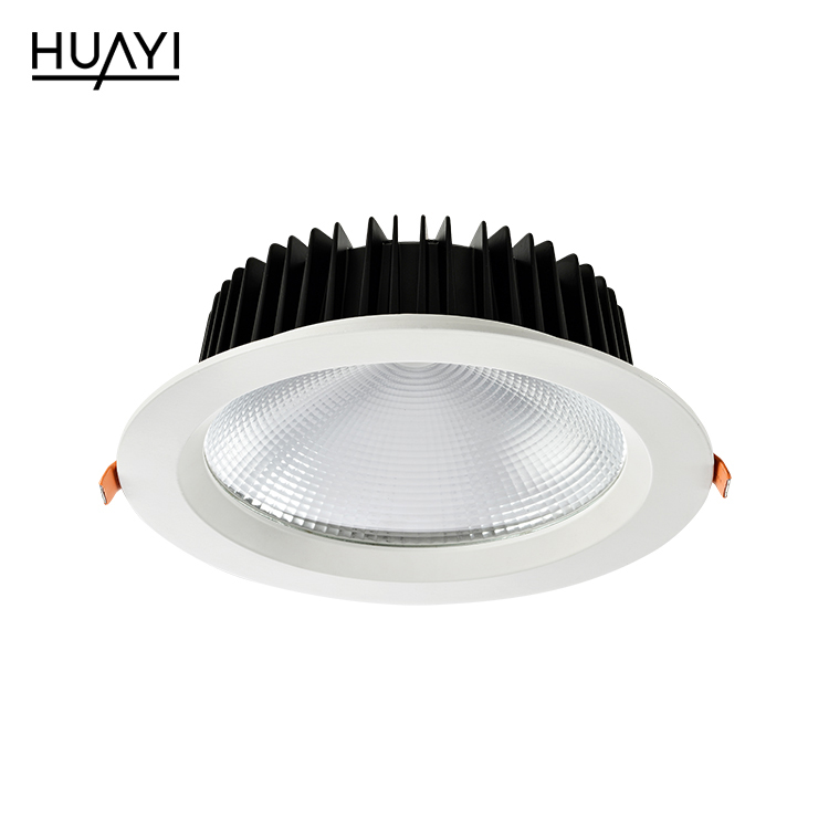 HUAYI New Product Modern Style PC White Aluminum 8w 12w 15w 20w 30w SMD Market Embedded Indoor LED Downlights