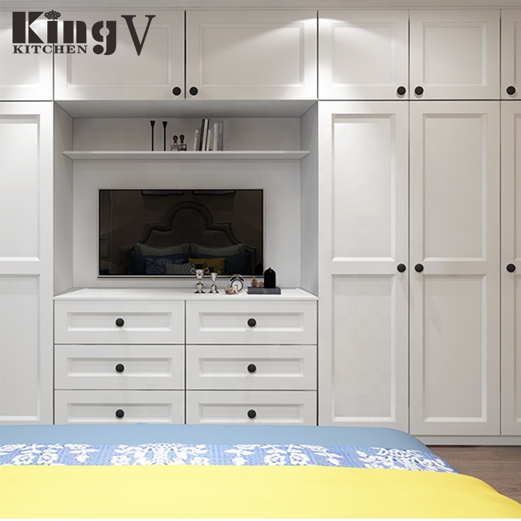 Домашняя мебель KINGV, СВЕТОДИОДНАЯ ТВ-подставка, современная деревянная ТВ-подставка, шкаф, мебель для гостиной, дизайн ТВ-Кабинета