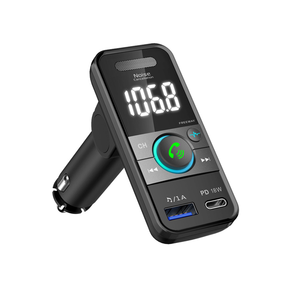 Складной дизайн с одной кнопкой шумоподавление мини стерео удаленный USB Fm-передатчик для автомобиля