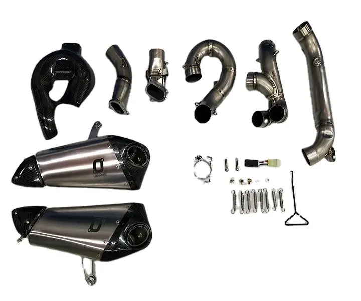 Panigale V2 motorcycle performance titanium exhaust pipe muffler system