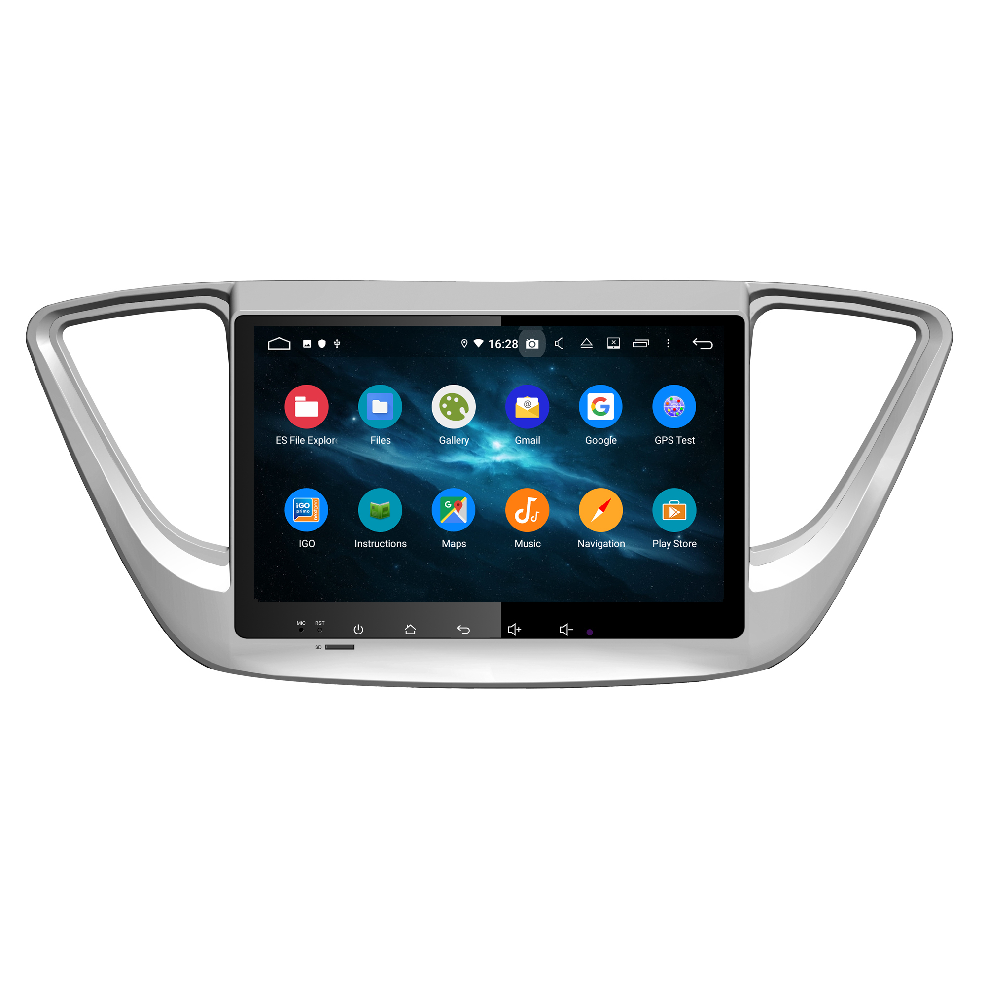 KLYDE KD-9818 PX5 Android 10 car video navigation gps tracking device 9 inch for HYUNDAI Verna Accent Solaris 2017-2018