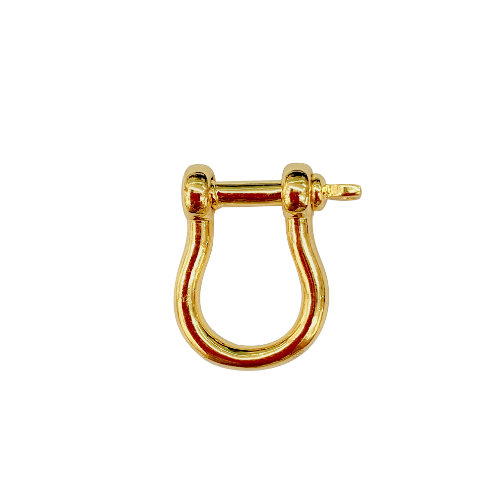 Fun2bead ювелирные изделия высокого качества позолоченные латунные Мини фигуристки U-образные аксессуары в виде скобы с винтовой застежкой