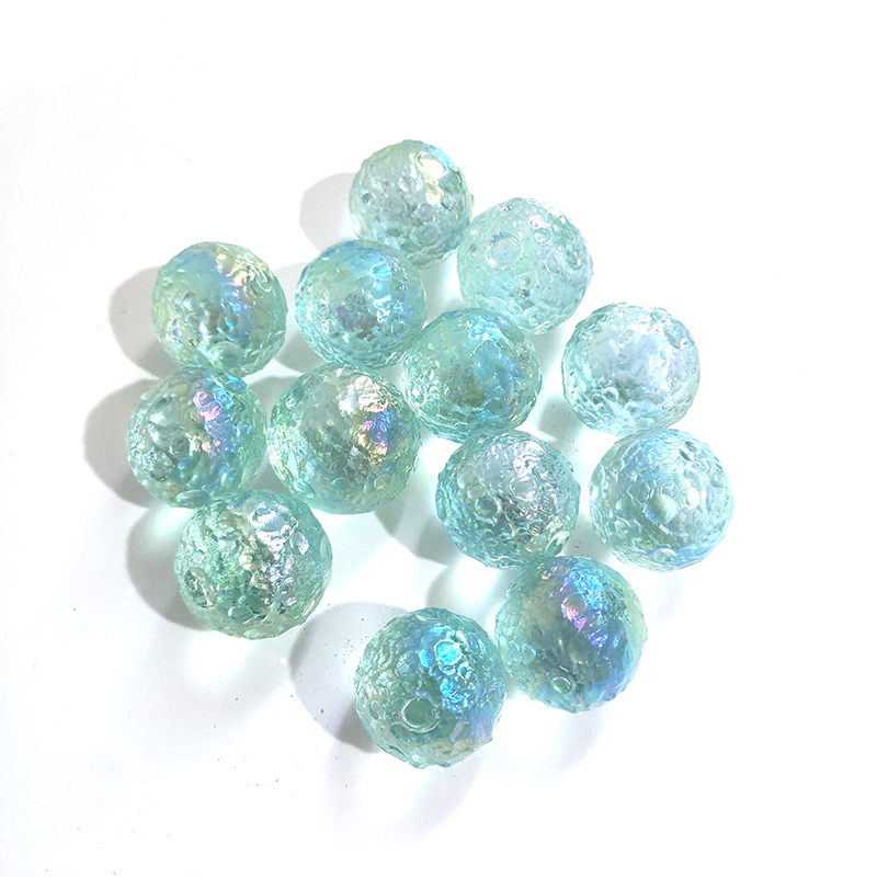 Wholesale Healing Stones Folk Crafts Angel Aura Blue Glass Moons For Decoration