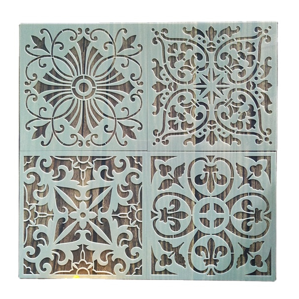 Mandala Stencil Prosperity Mandala Stencil for Furniture Walls Floors DIY Home Decor Plastic Stencil