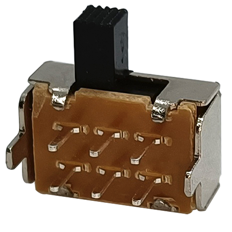 Quick Shipping PCB 0.5A 50V DC 6 pins 2 position toggle Electronic Horizontal Mini sliding switch momentary Slide Switches