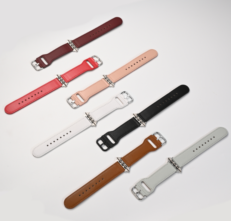 Кожаный ремешок для часов Apple Watch с квадратной пряжкой, однотонный кожаный ремешок для часов iWatch456