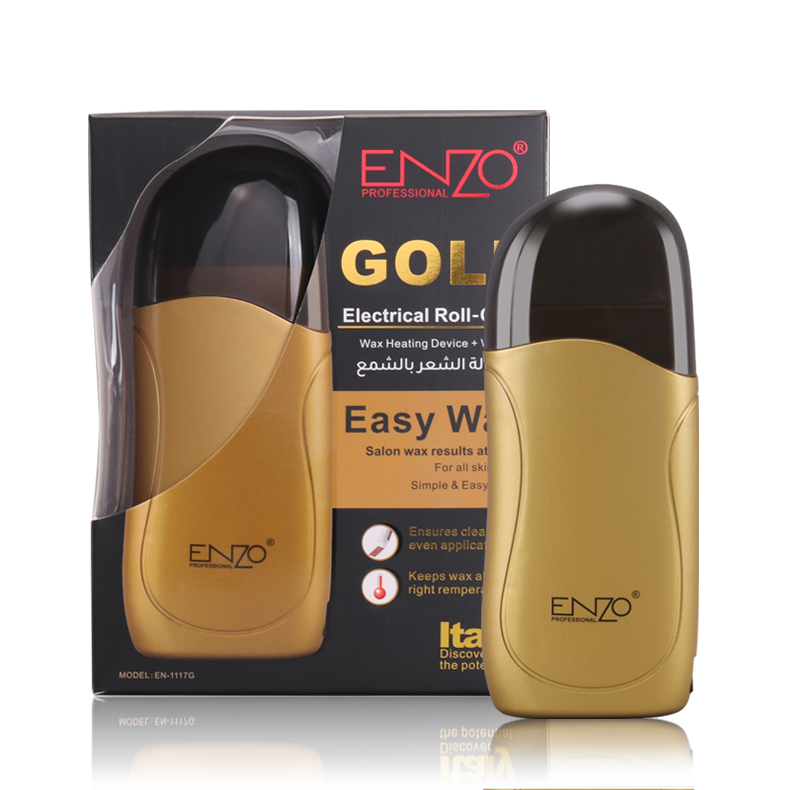 Эпилятор ENZO Профессиональный портативный, ручной аппарат для депиляции, воска, удаления волос, с европейской вилкой, нагреватель