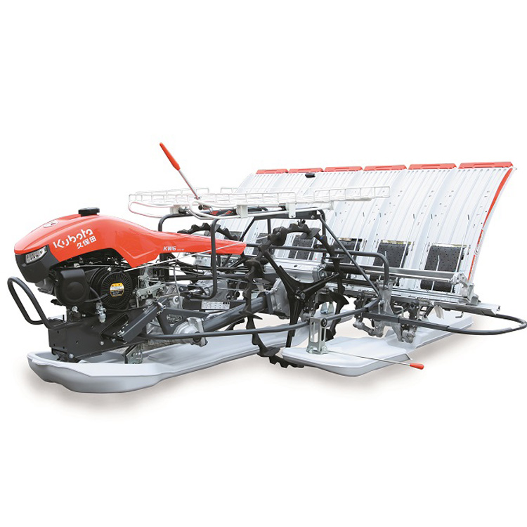 High quality popular hand held walking type rice transplanter 6 rows
