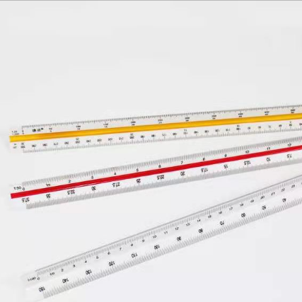 Manufacturer sale ruler triangular scale multi purpose ruler plastic triangle 30cm ruler