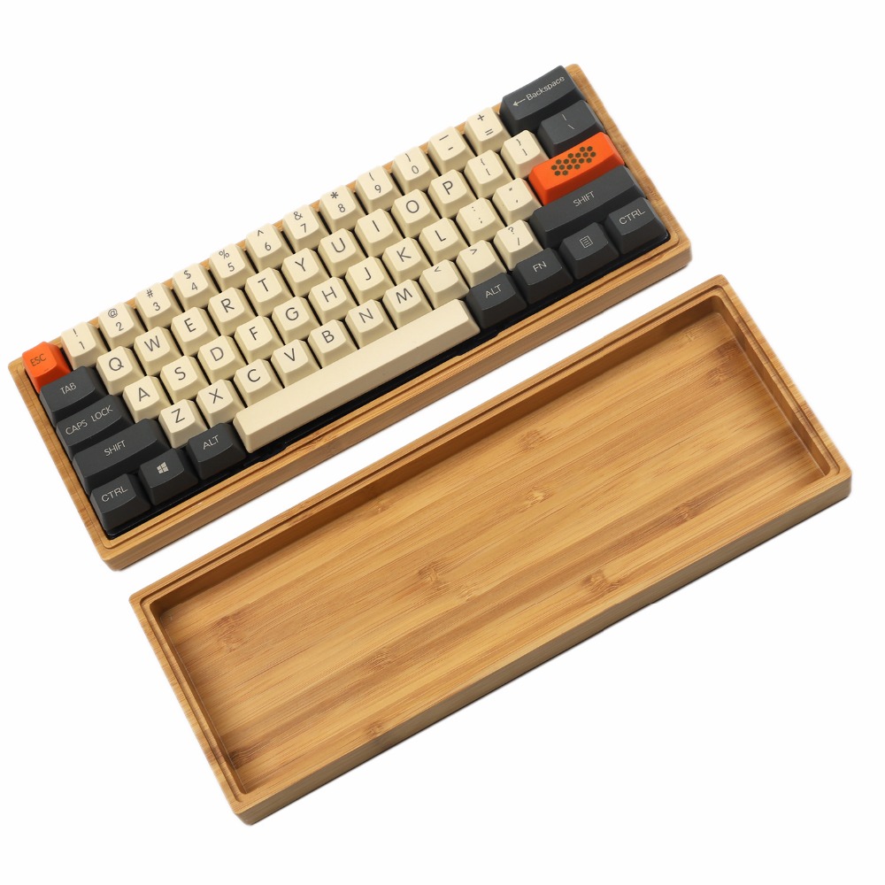 Machining Service Custom Multidesign Anodizing wood Keyboard Plate High quality Cnc Machining Mechanical wooden Keyboard Case