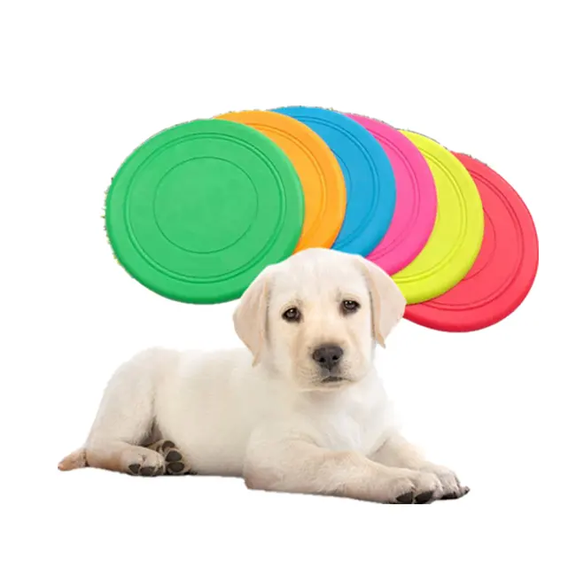 2023 Durable Small Mini Chew Flying Golf Discs TPR Soft Pet Bite Resistant Dog Flying Disc