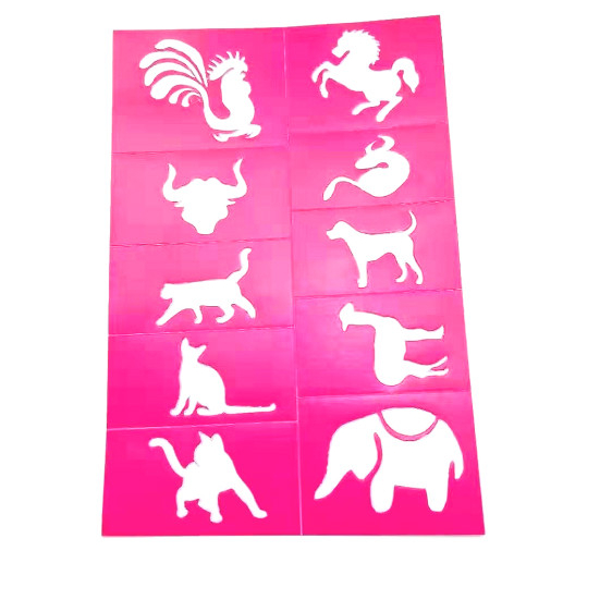 Factory Price Tattoo Stencil Face Paint Stencil Tattoo Stencils/Body Art Tattoo Stencils/Glitter
