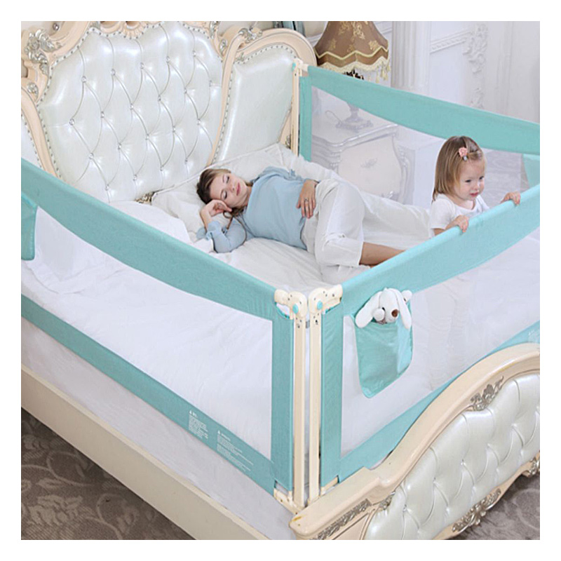 Kids Folding Bed Guard Rail, Modern Extra Long Bed Rail Bumper/