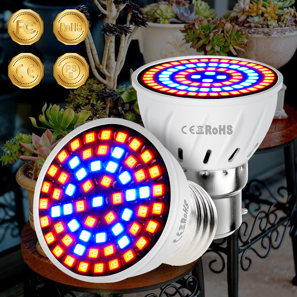 E27/B22/E14/Mr16/Gu10 Full Spectrum 220V Uv Lamp Hydroponic Growth Light Led Grow Bulb For Plant