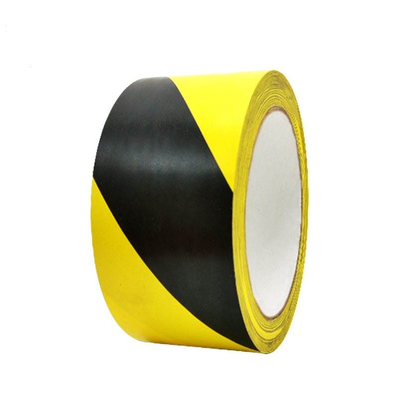 4.8CM wide 33m black and yellow ground positioning tape warning landmark wear-resistant PVC warning tape