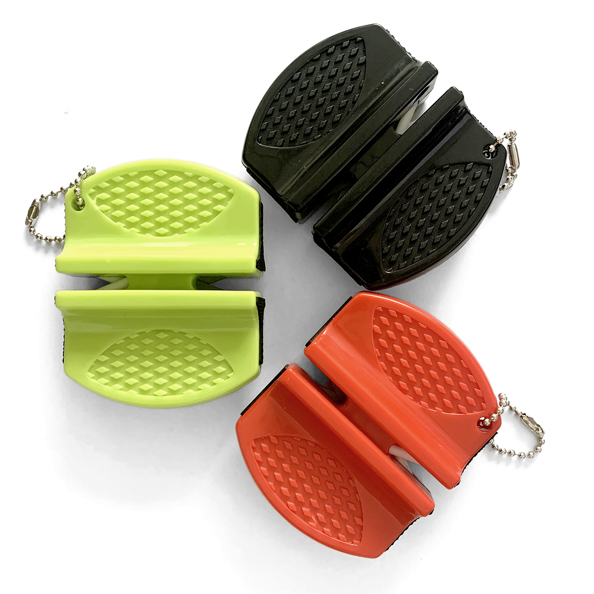 Portable tungsten steel ceramic scissors knife sharpener XUNDA manual kitchen knife sharpening tool