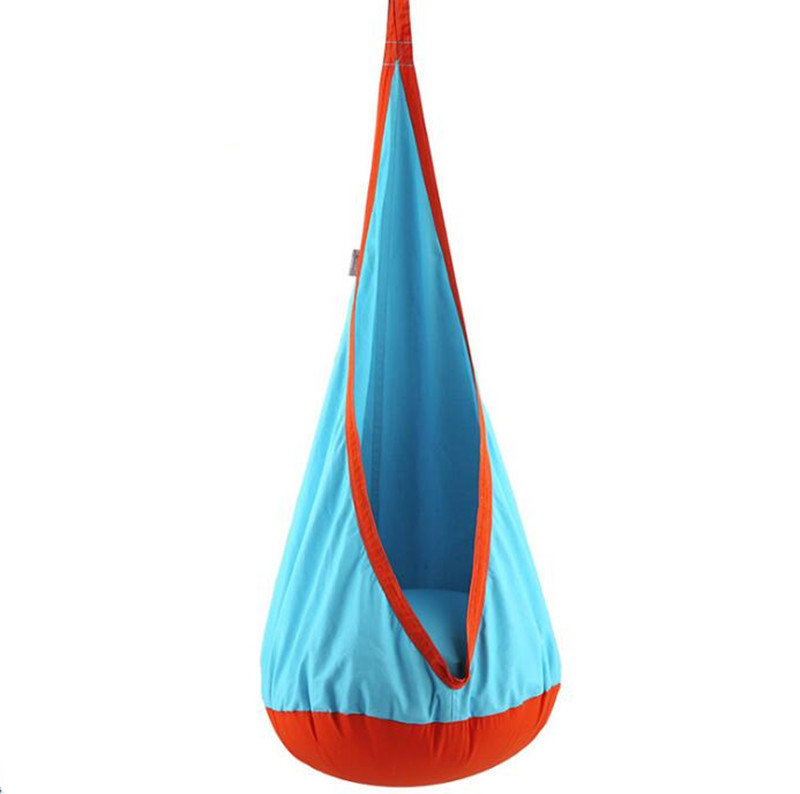 Outdoor Kid's activity Hanging play hammock Swing Chairs Patio Colorful Kids Swing hammock pod swing