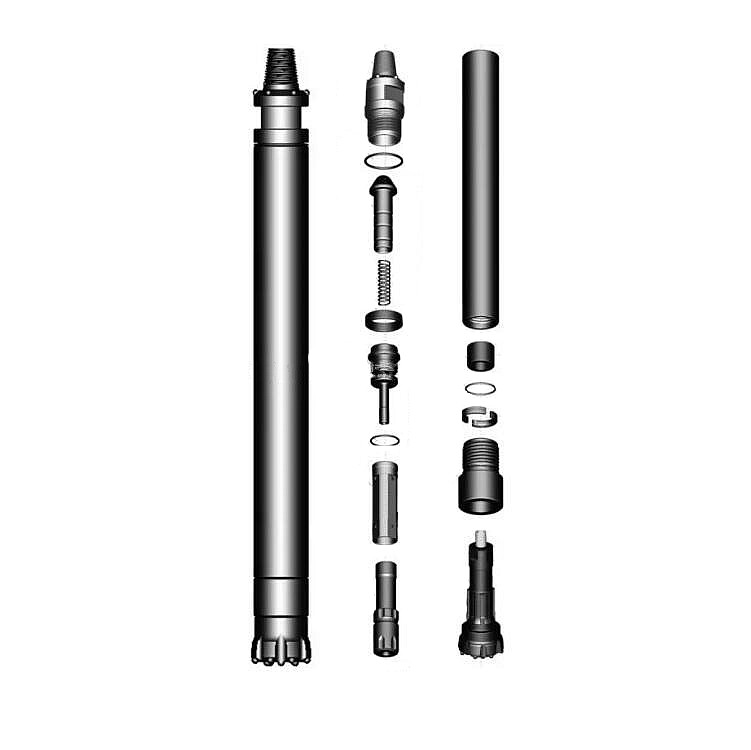 Sanrock 5 Inch DTH Hammers high air pressure for Mining Rock Drilling DTH Hammer and bit