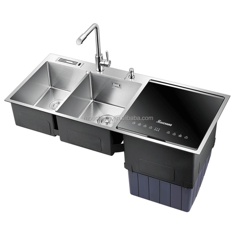 Mouchang DW-V3A-11551 умная посудомоечная машина 3 раковина автоматический ультразвуковой Встроенный раковина посудомоечная машина