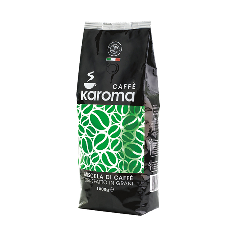 Итальянские зеленые жареные кофейные зерна KAROMA ROBUSTA Премиум-качества 100% Сделано в Италии частная торговая марка (OEM) 1 кг