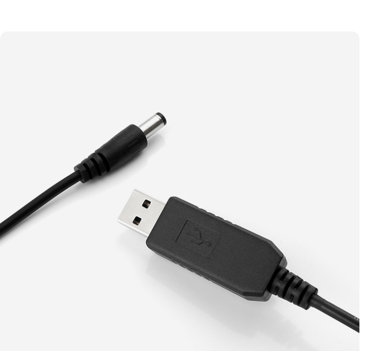 Suitable for Xiaodu smart speaker usb power cord Baidu AI audio USB adapter DC charging cable 12V boost line