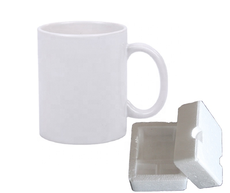 Summer promotion customized design premium 11oz sublimation blank ceramics tea coffee mugs with handles