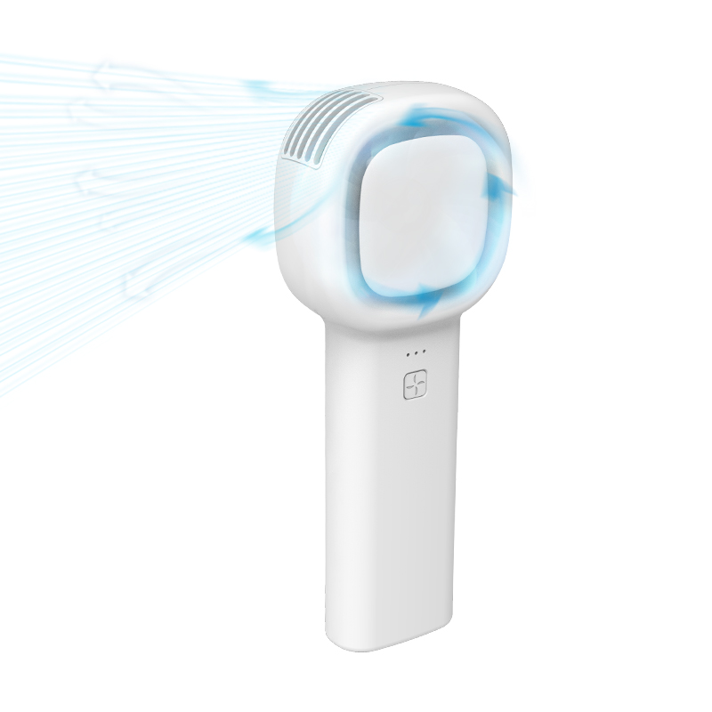 Новинка PU искусственная кожа белого usb длительное время работы от аккумулятора ручной вентилятор охлаждения Малый bladeless портативный вентилятор с 7 цветов свет